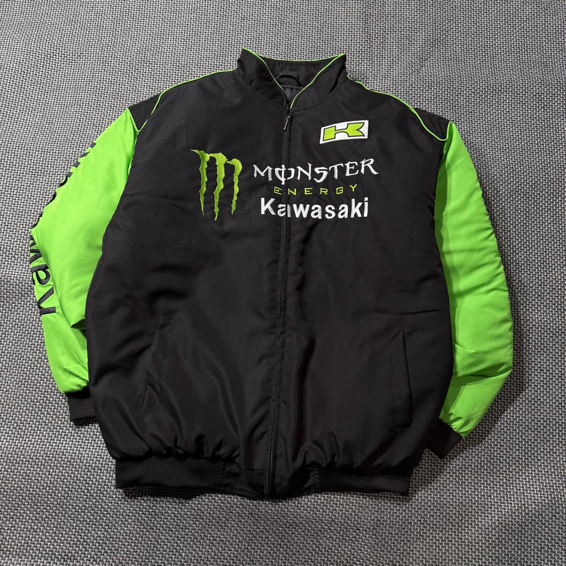새상품 Monster Energy Kawasaki 레이싱 점퍼 (XL/X 상품이미지1