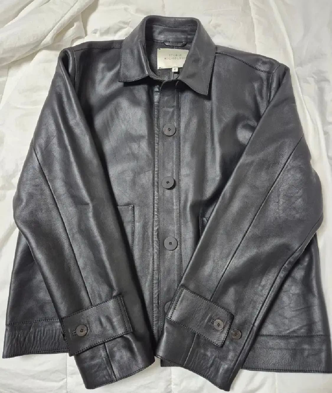 스튜디오니콜슨 소가죽 여성 레더자켓 상품이미지1