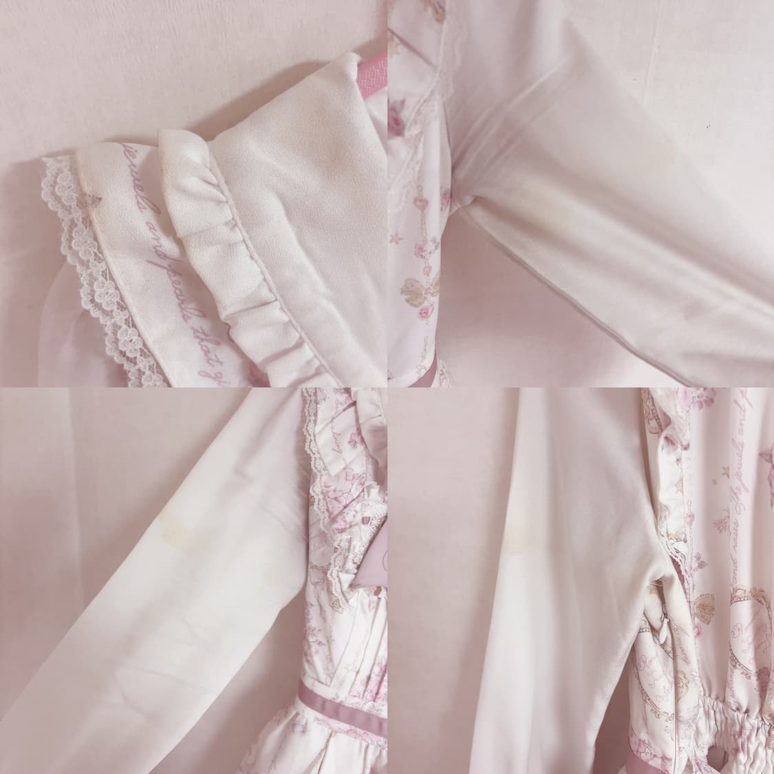 리즈리사 쥬얼리 원피스 화이트 양산형 lizlisa 셋업 소잉베어 교환 상품이미지4