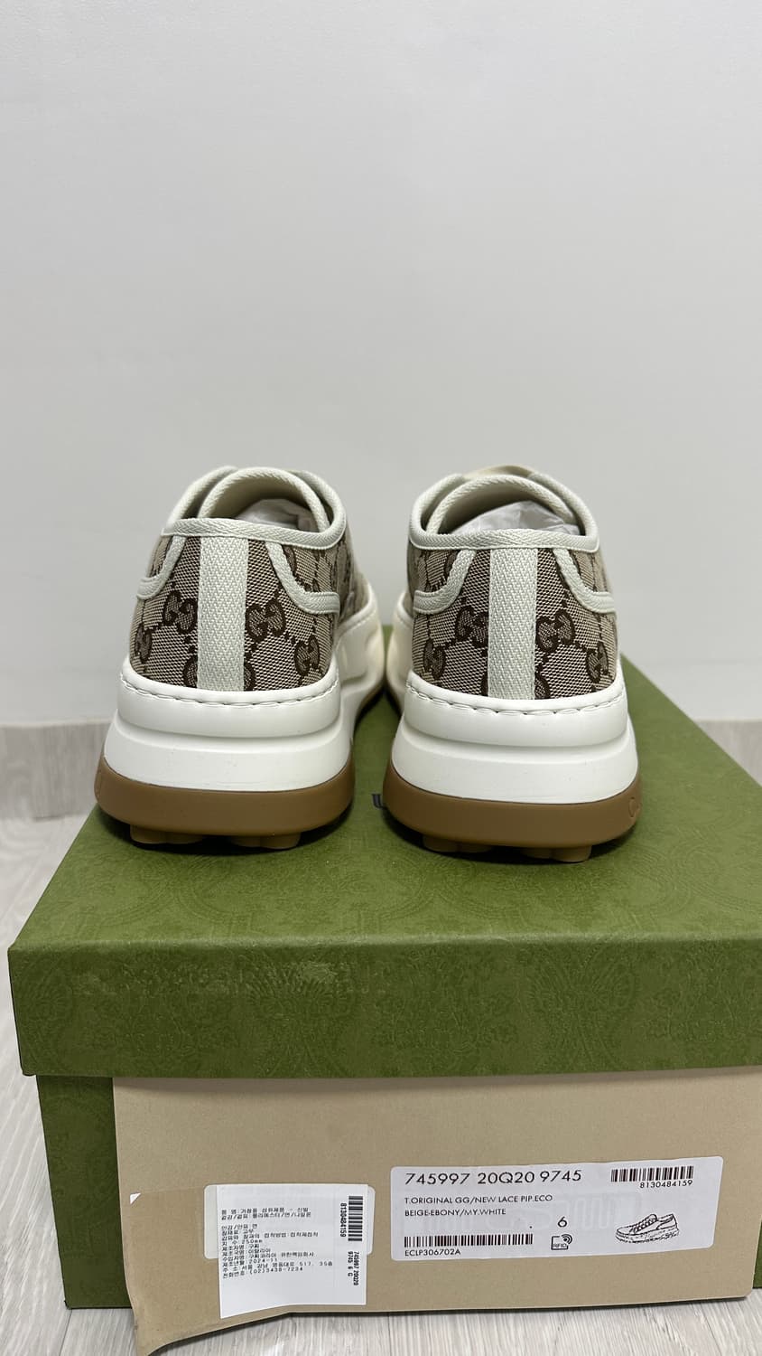 구찌 베이지 에보니 GG 캔버스 남성 6사이즈 국내 매장 새상품 상품이미지4