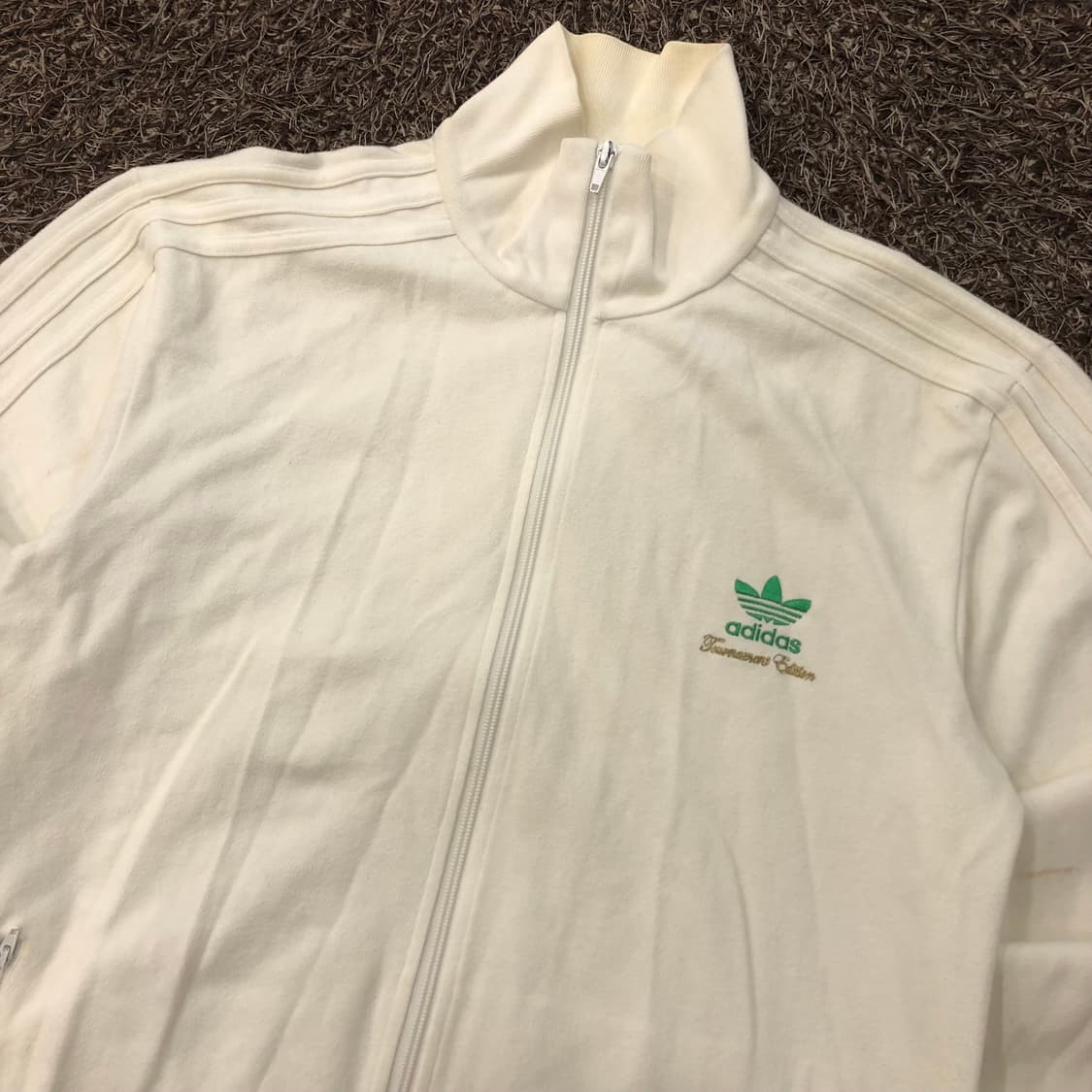 아디다스 토너먼트 에디션 화이트 져지 트랙 자켓 상품이미지2
