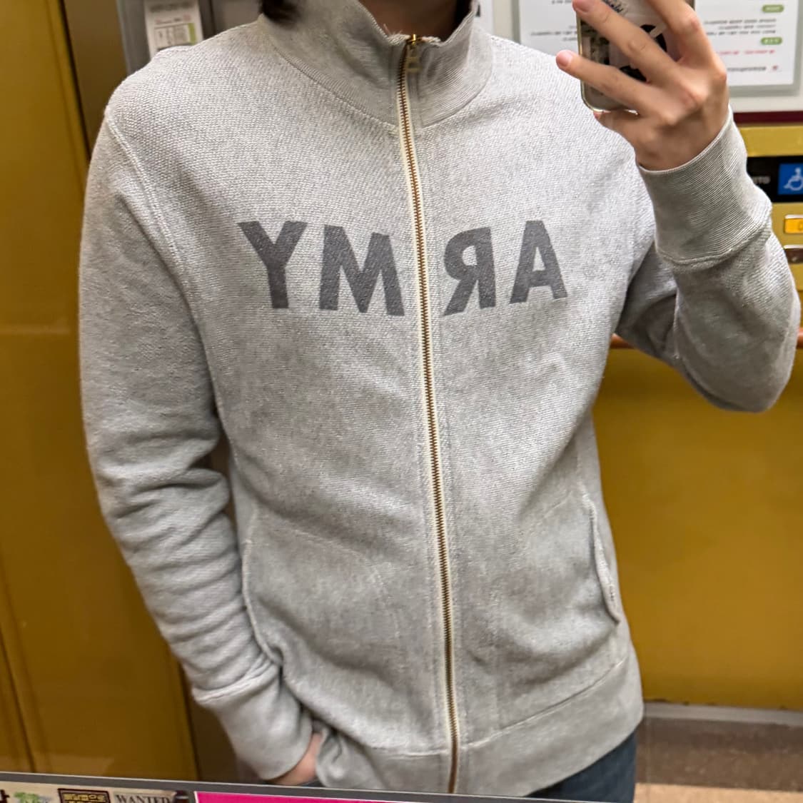 챔피온 리버스위브 풀집업 ARMY 스웻 상품이미지2