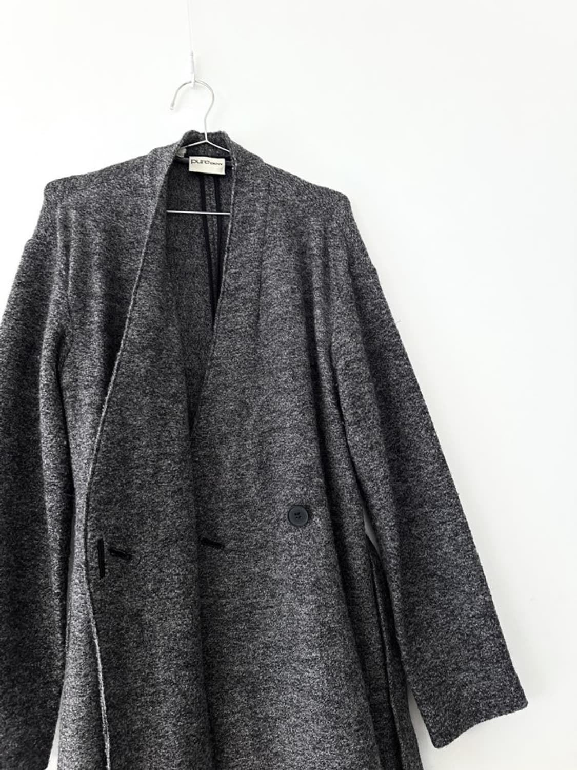 PURE DKNY strape easy cardigan / grey 상품이미지3