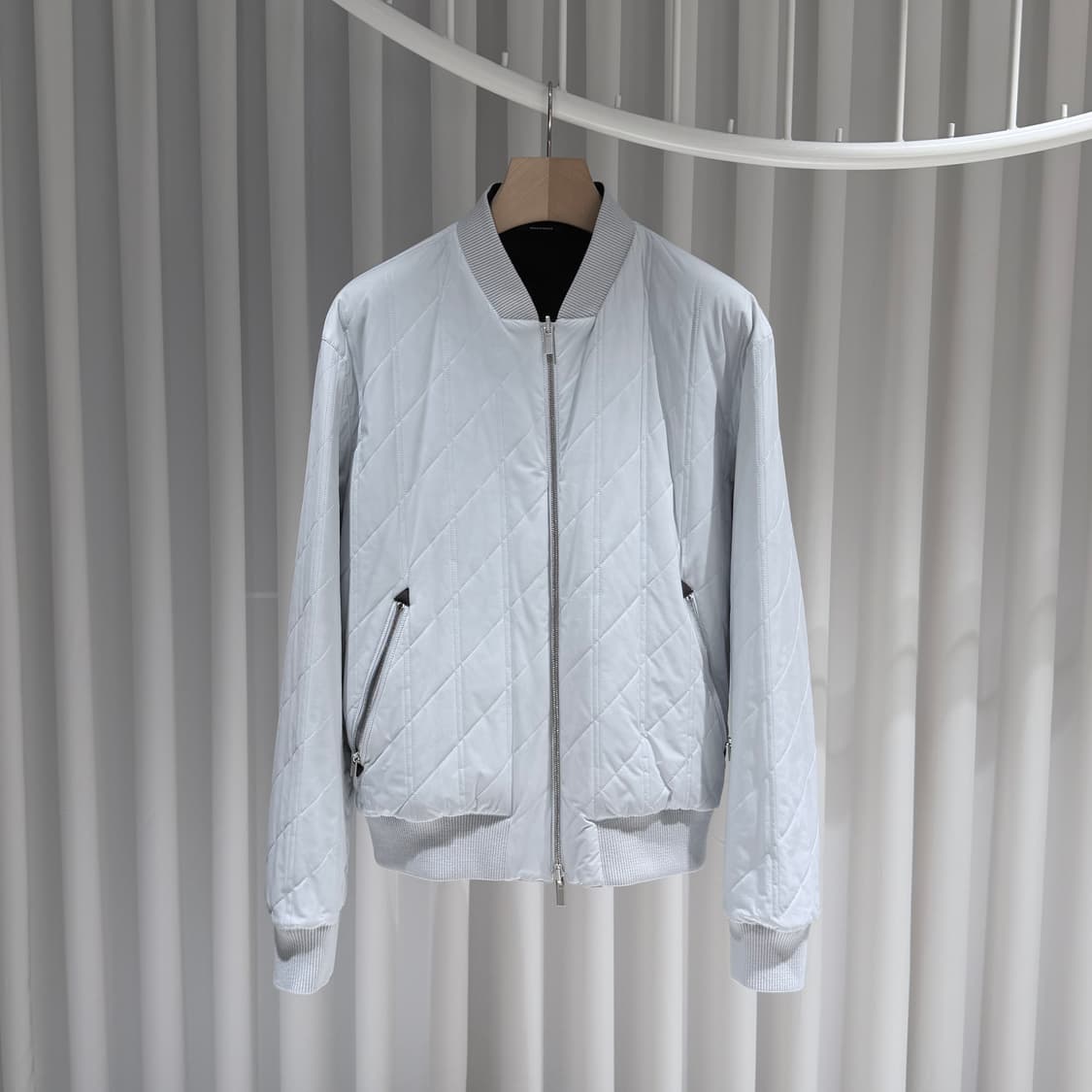 (A+/50) / 에르메스 나일론 리버시블 자켓 네이비 스카이 상품이미지5