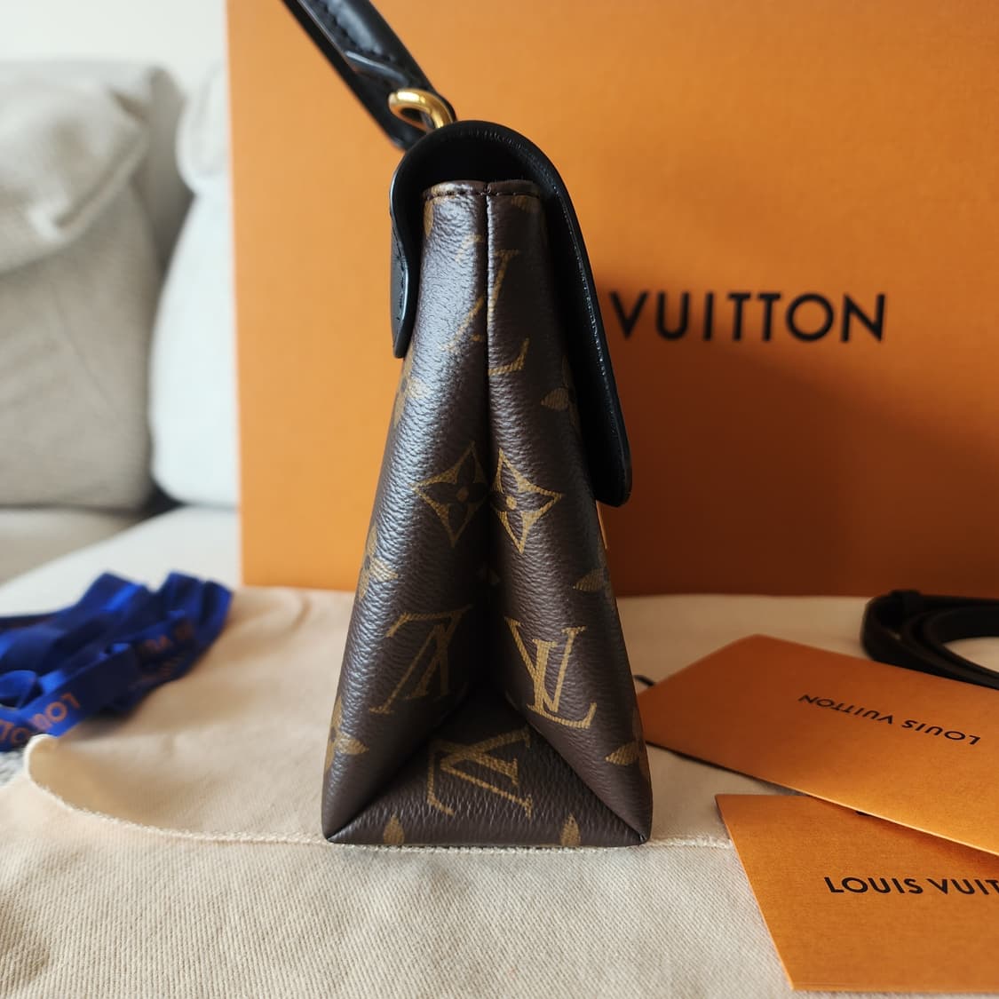 금장 보호필름 ! 루이비통 모노그램 록키 BB 크로스백 여성 토트 숄더백 상품이미지3