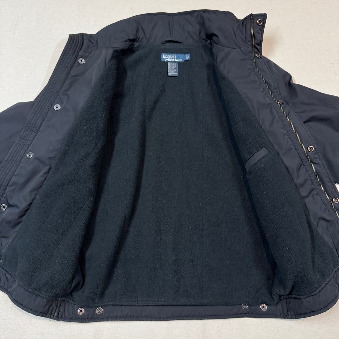 S) 폴로 랄프로렌 블랙 폴리쉘 히든후드 페리 자켓 상품이미지4