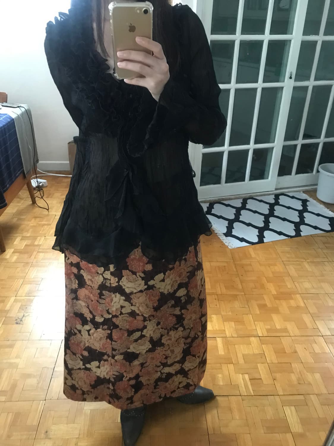 vintage pattern skirt 상품이미지5