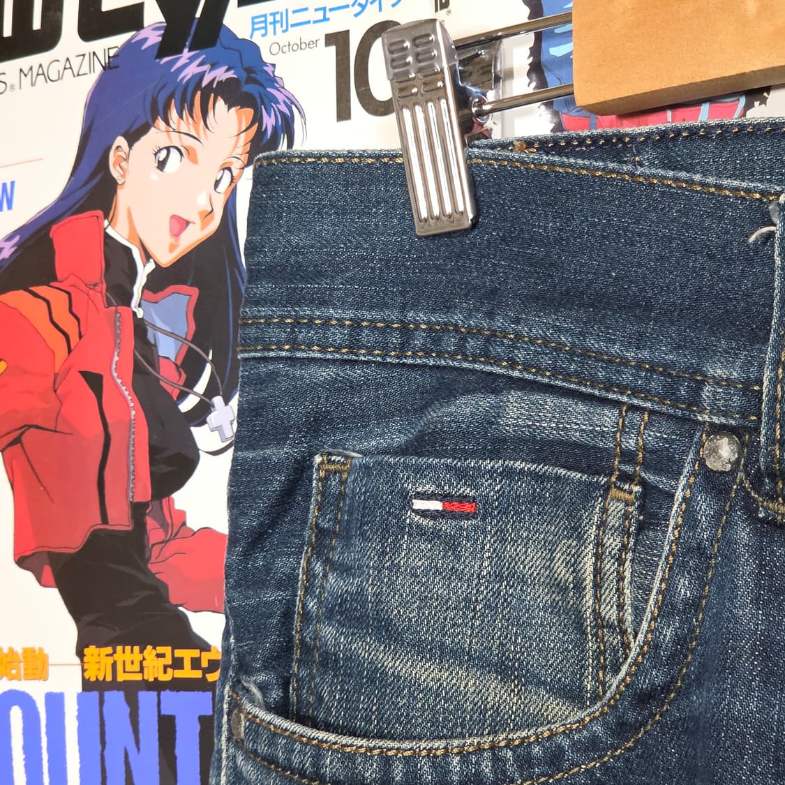 타미힐피거 로우라이즈 진청 데님 팬츠 상품이미지7