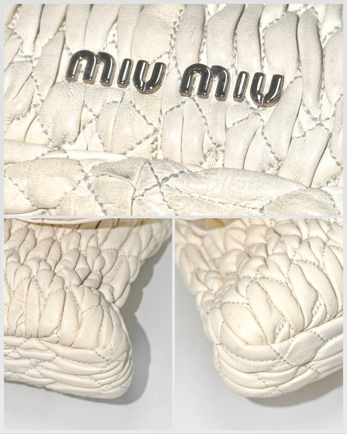 미우미우 마테라쎄 크리스탈 턴락 클러치 빅 크로스백 상품이미지5