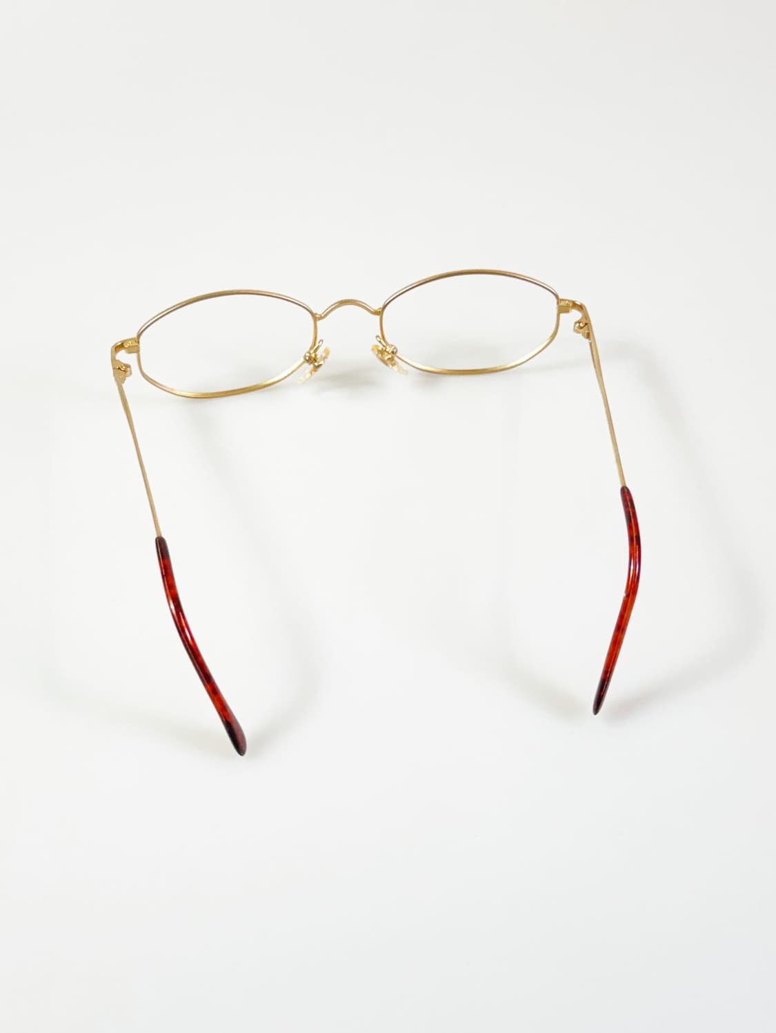 90s OTIC 골드 슬림 오벌 메탈 프레임 빈티지 안경 상품이미지5