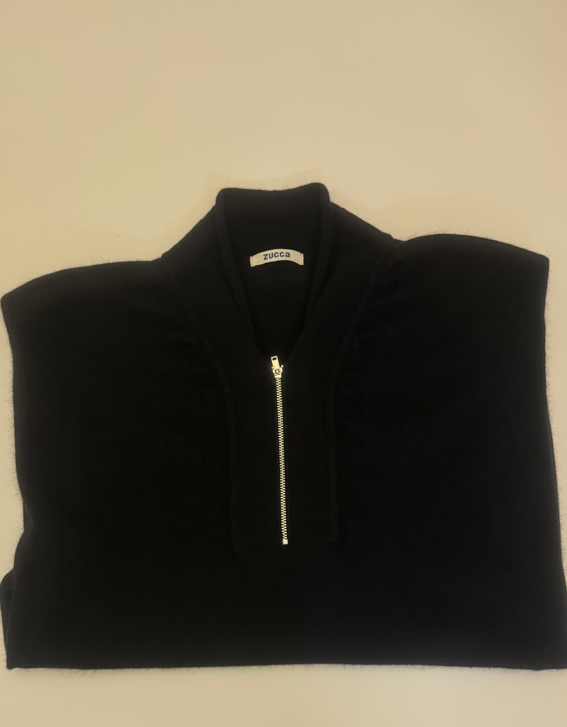 zucca 블랙 하프니트 집업 상품이미지10