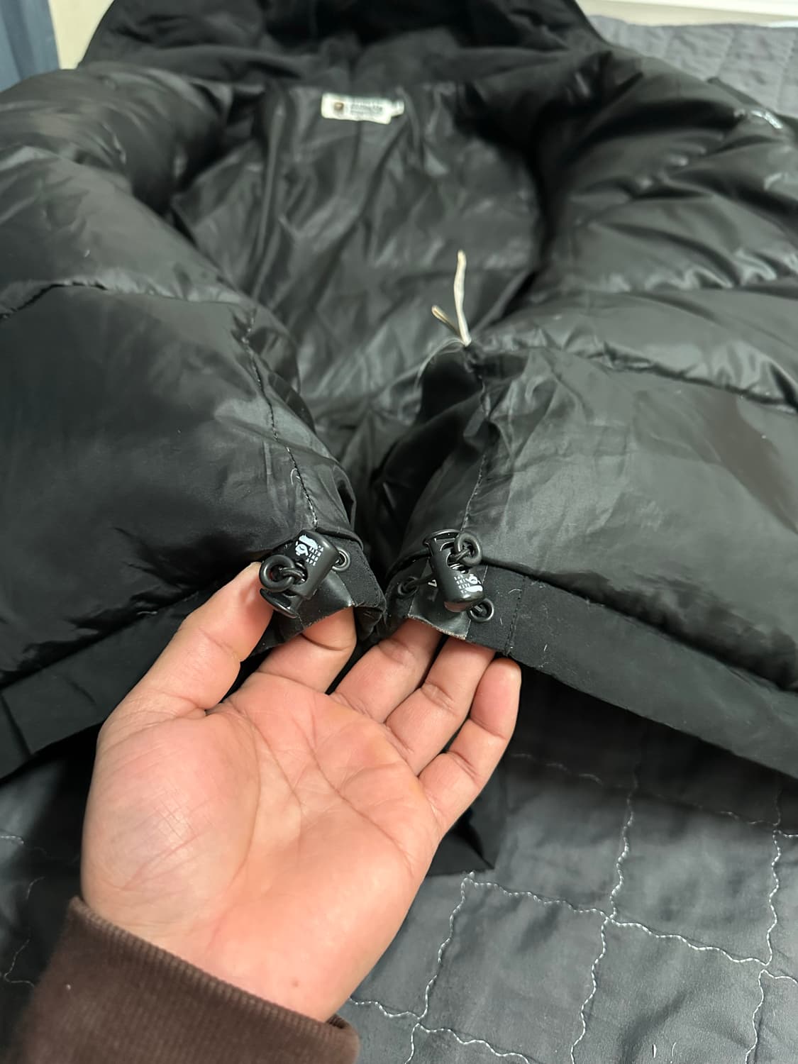 베이프 샤크 후드 패딩 블랙 XL 상품이미지8