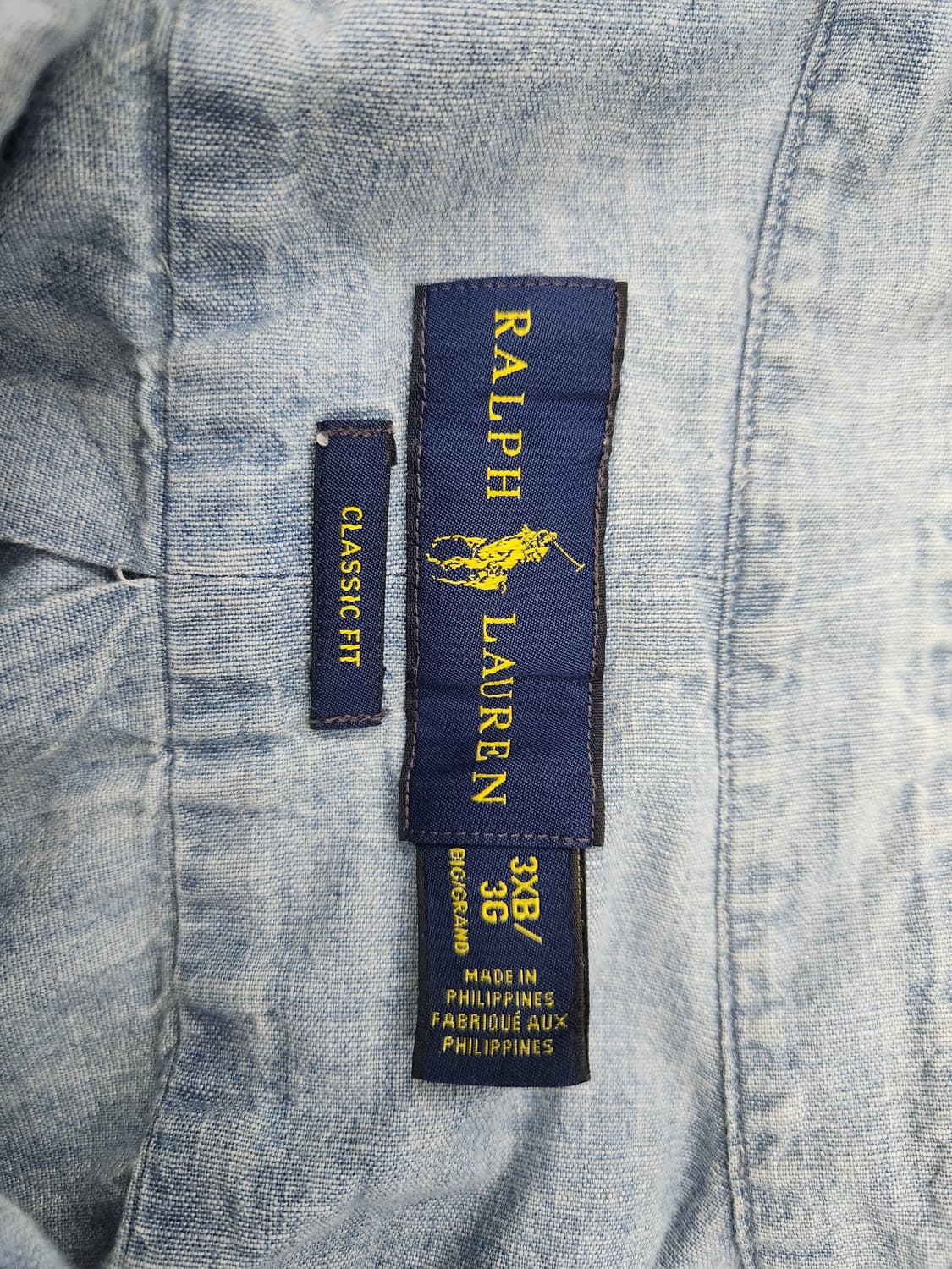 폴로 데님셔츠 3xl 상품이미지3