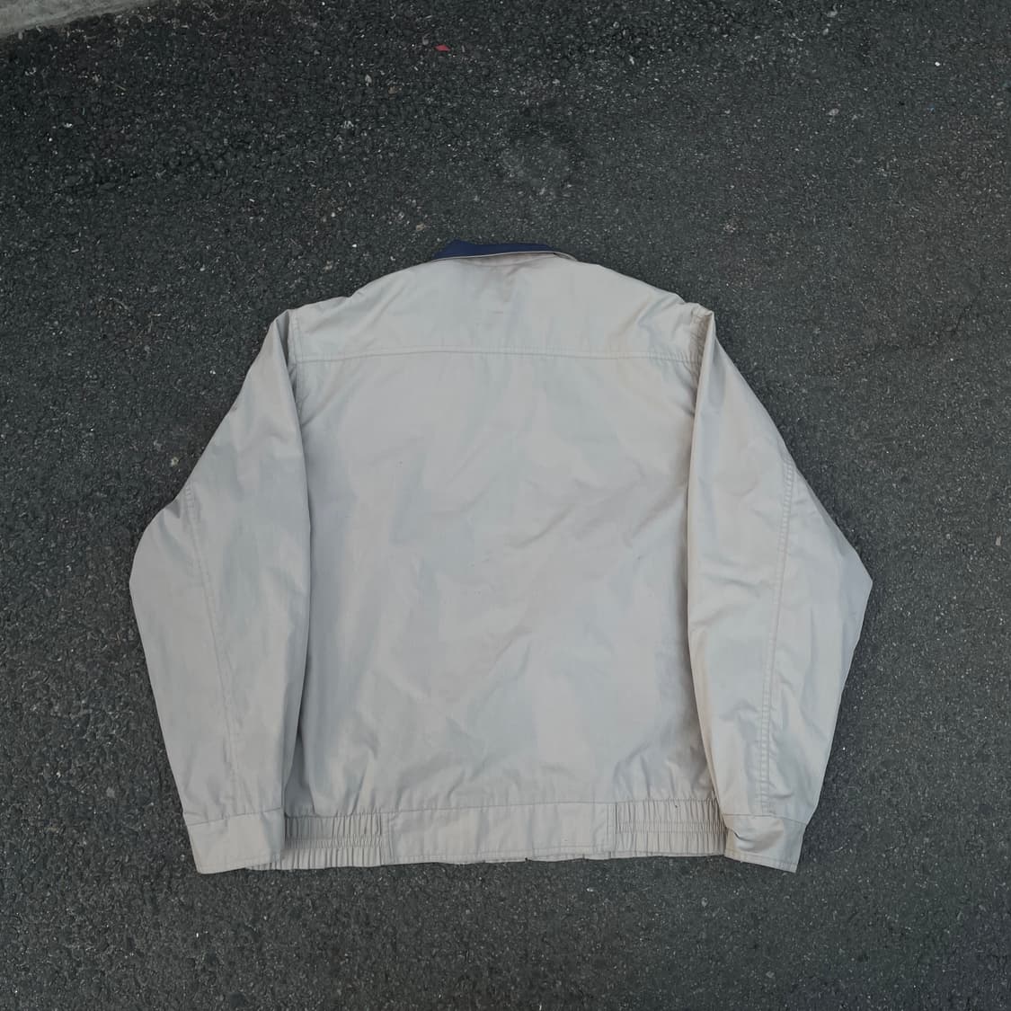 90s 삼나스포츠 나이키 아이보리 봄버자켓 블루종 올드스쿨 트랙자켓 XL 상품이미지4