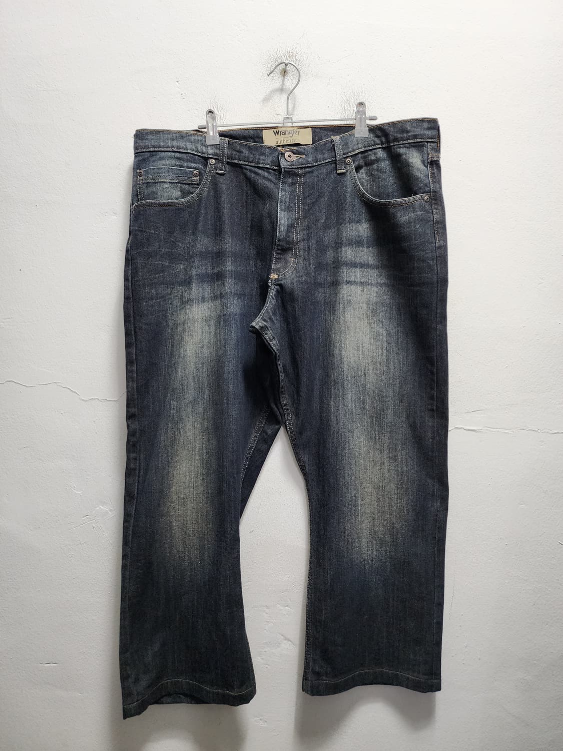 (빅사이즈) 랭글러 어센틱 빈티지 워싱 8부 청바지 상품이미지2