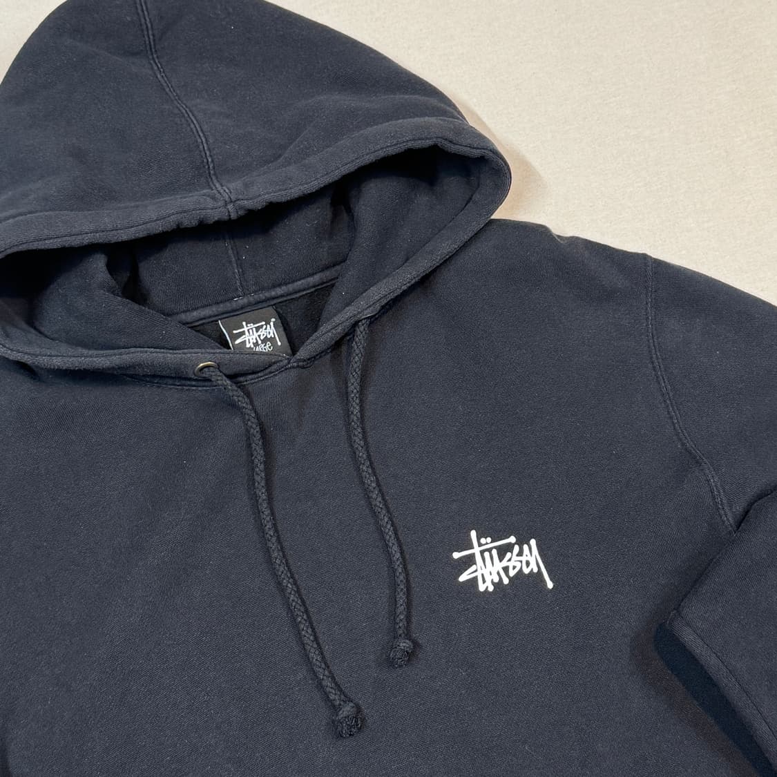 L) 스투시 STUSSY X 소프넷 콜라보 후드티 블랙 상품이미지3