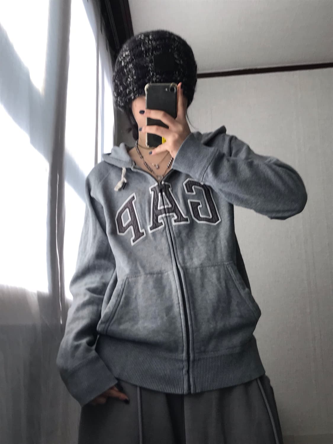 갭 그레이 후드집업 상품이미지7