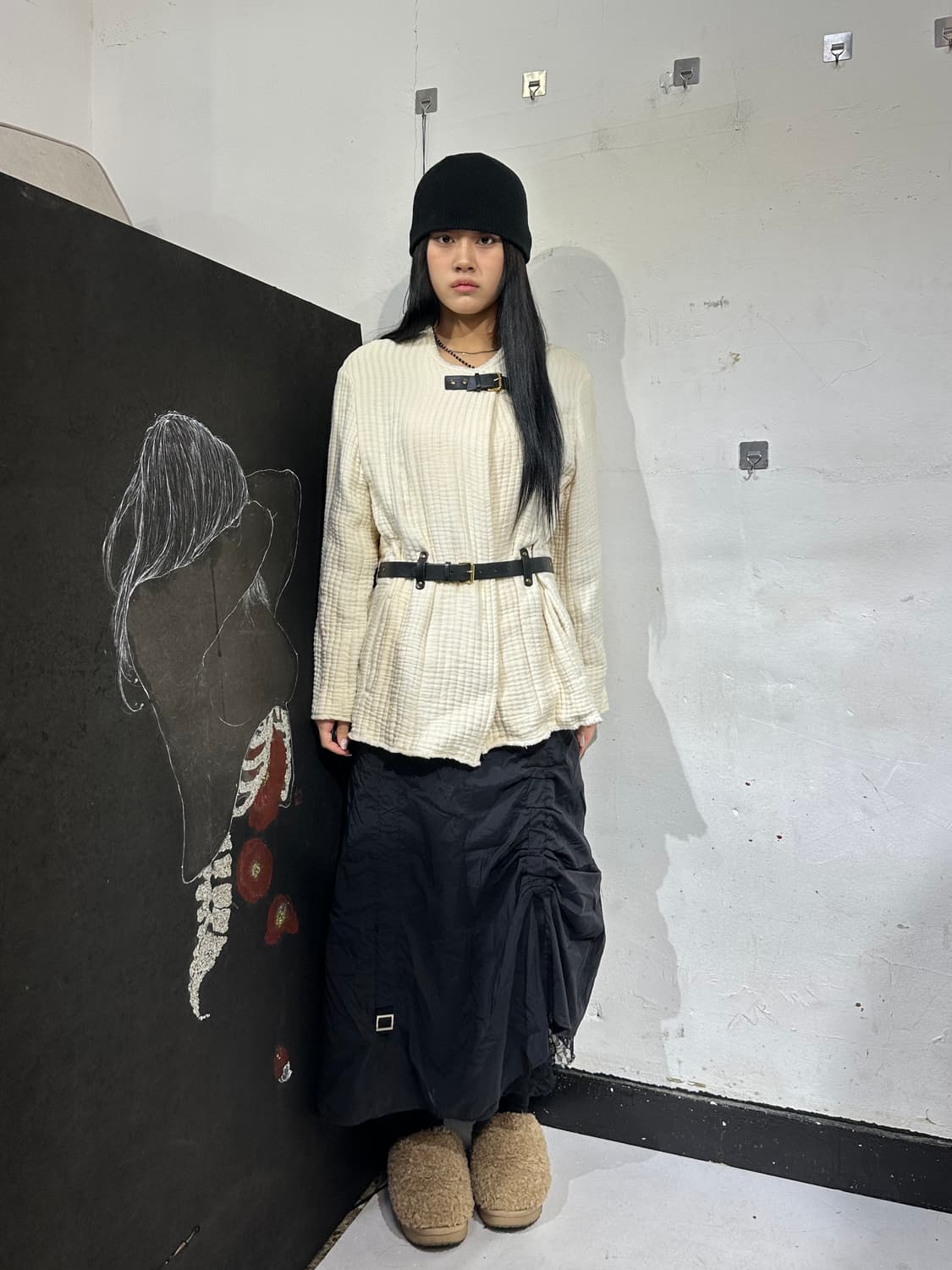 이자벨 마랑 고딕 아이보리 가죽 스트랩 포인트 여성 자켓 L 상품이미지1