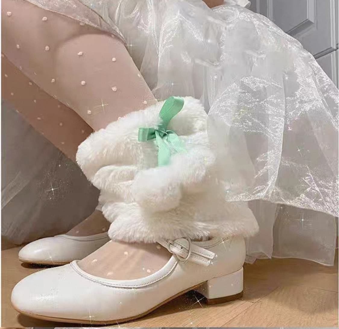 양산형지뢰계 레그워머 히메갸루 캐캐체 핀터깔 로맨틱 스나계 로리타 달천깔 상품이미지1