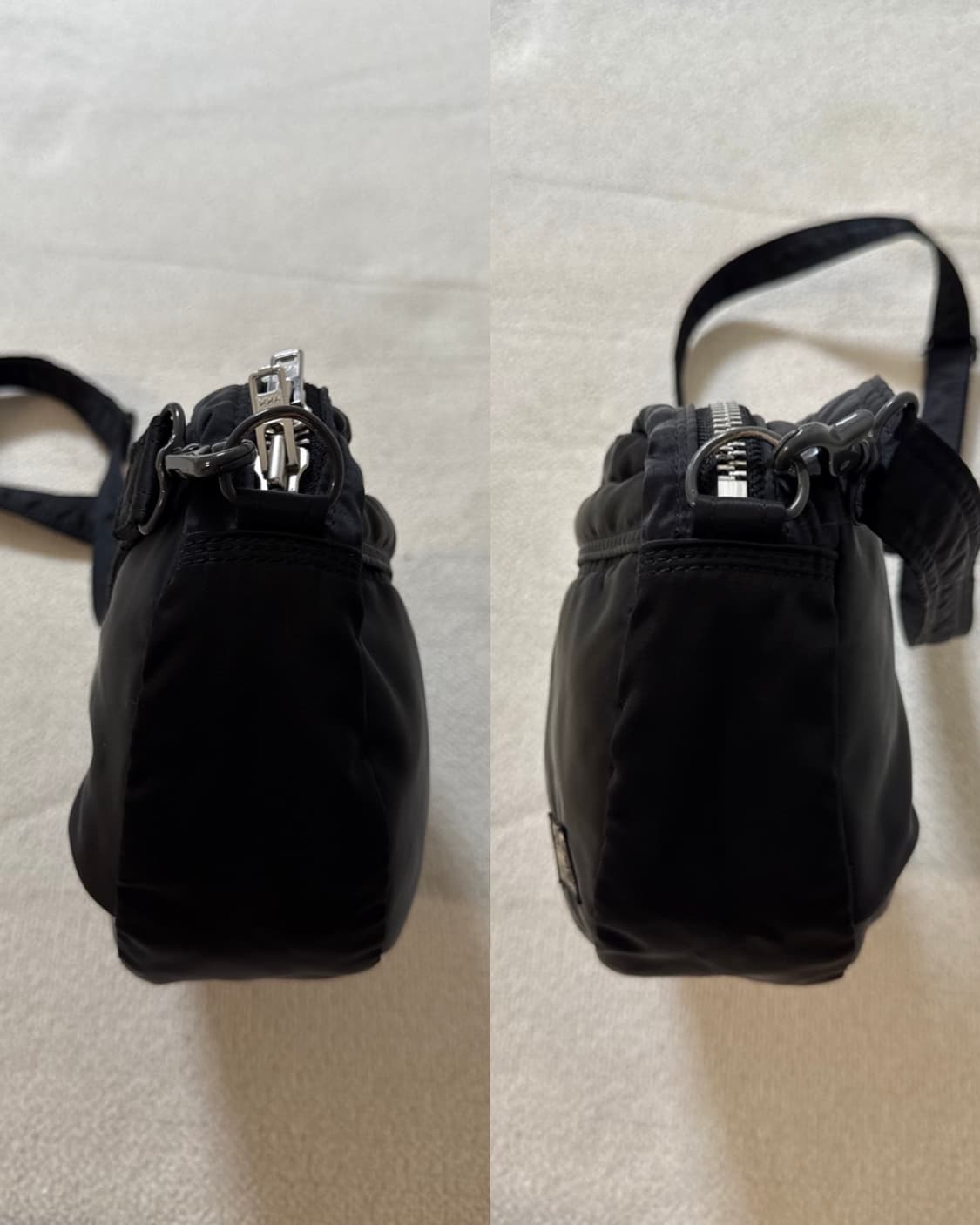 (미사용급) 정품 PORTER 포터 탱커 반달 숄더백 블랙 상품이미지4