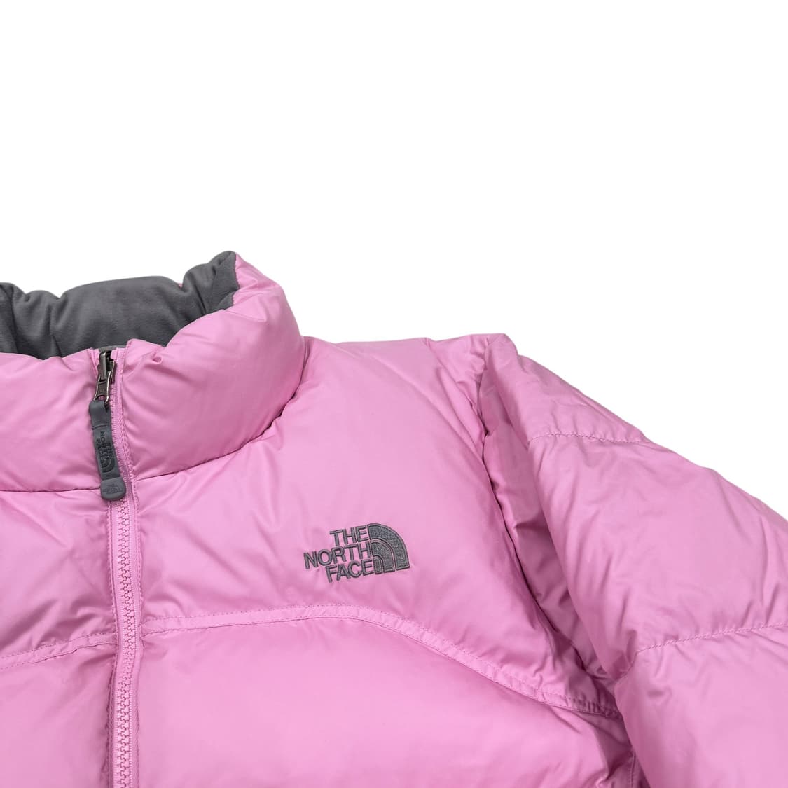 노스페이스 해외판 희귀 우먼스 딸기우유 핑크 눕시700 숏패딩 XL 상품이미지2