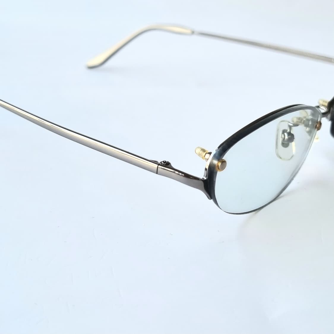 데드스탁 빈티지 메탈 캣아이 무테 안경테 716 상품이미지7