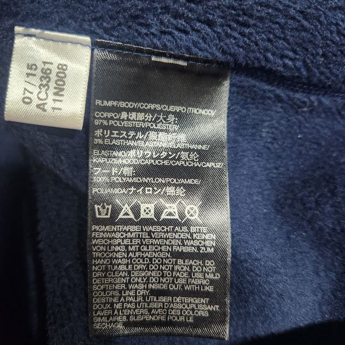 [남L]아디다스xKolor 기모 실버배색 후드집업[Y61-251] 상품이미지10