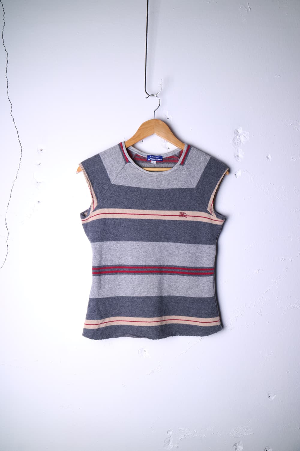Blue label pattern vest 상품이미지1