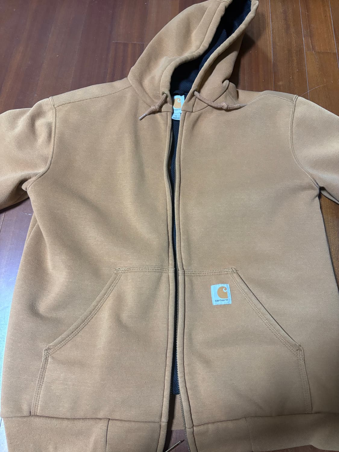 칼하트 카라멜 후드집업 상품이미지2