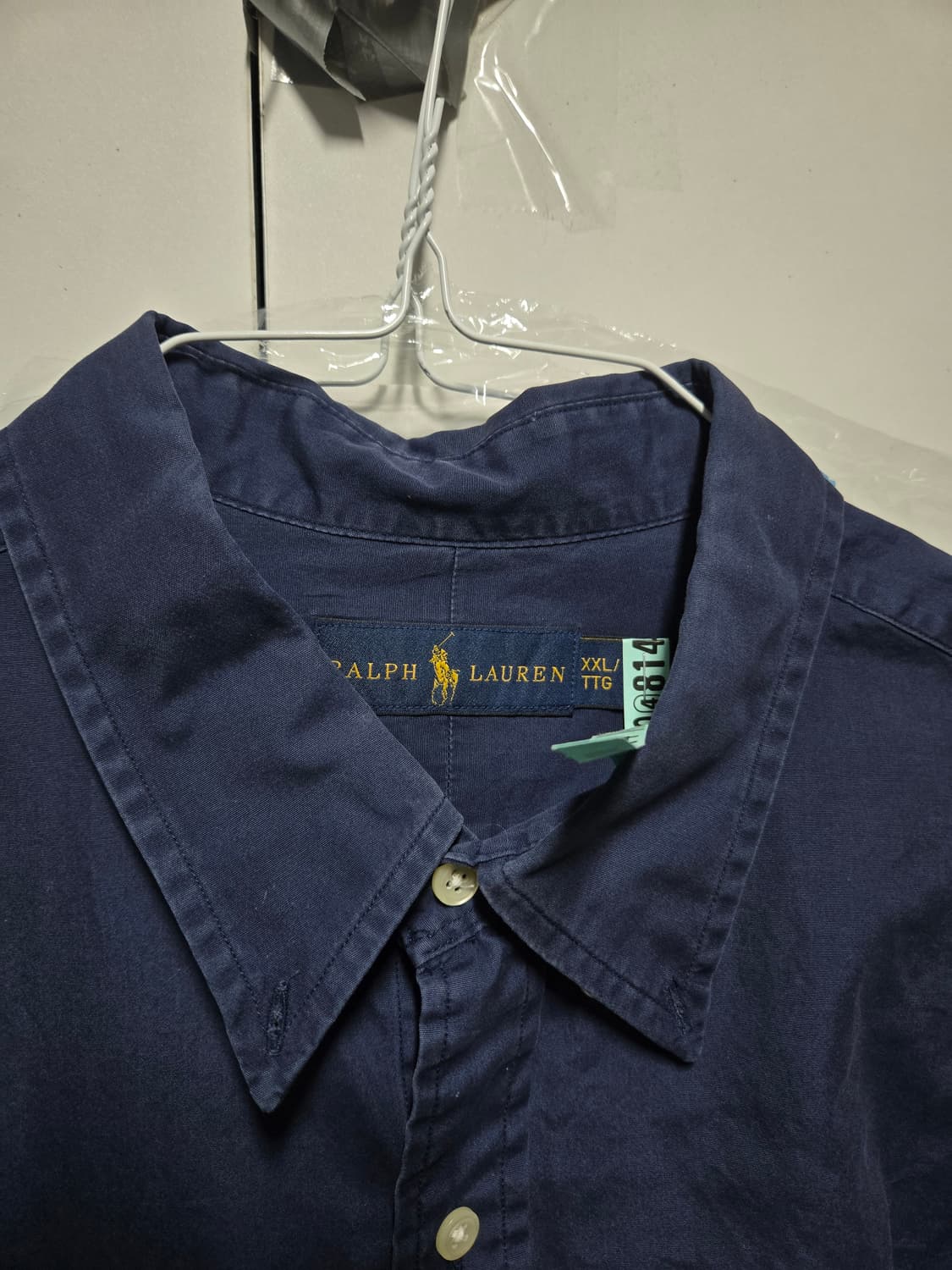 폴로 랄프로렌 포플린 네이비 셔츠 레드포니 클래식핏 XXL 2XL 110 상품이미지3