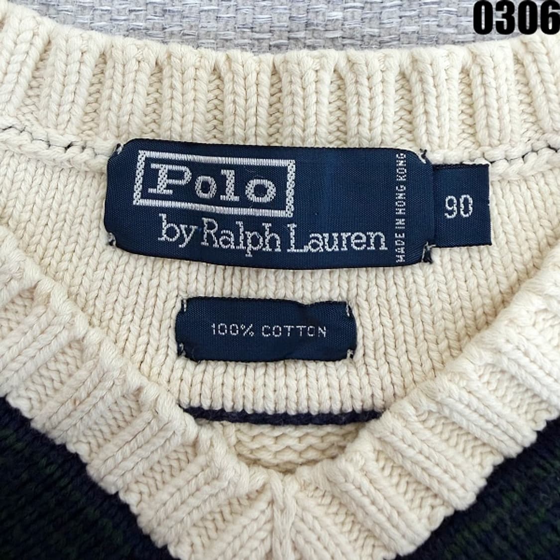 폴로 랄프로렌 케이블 니트 스웨터 90 0306 상품이미지5