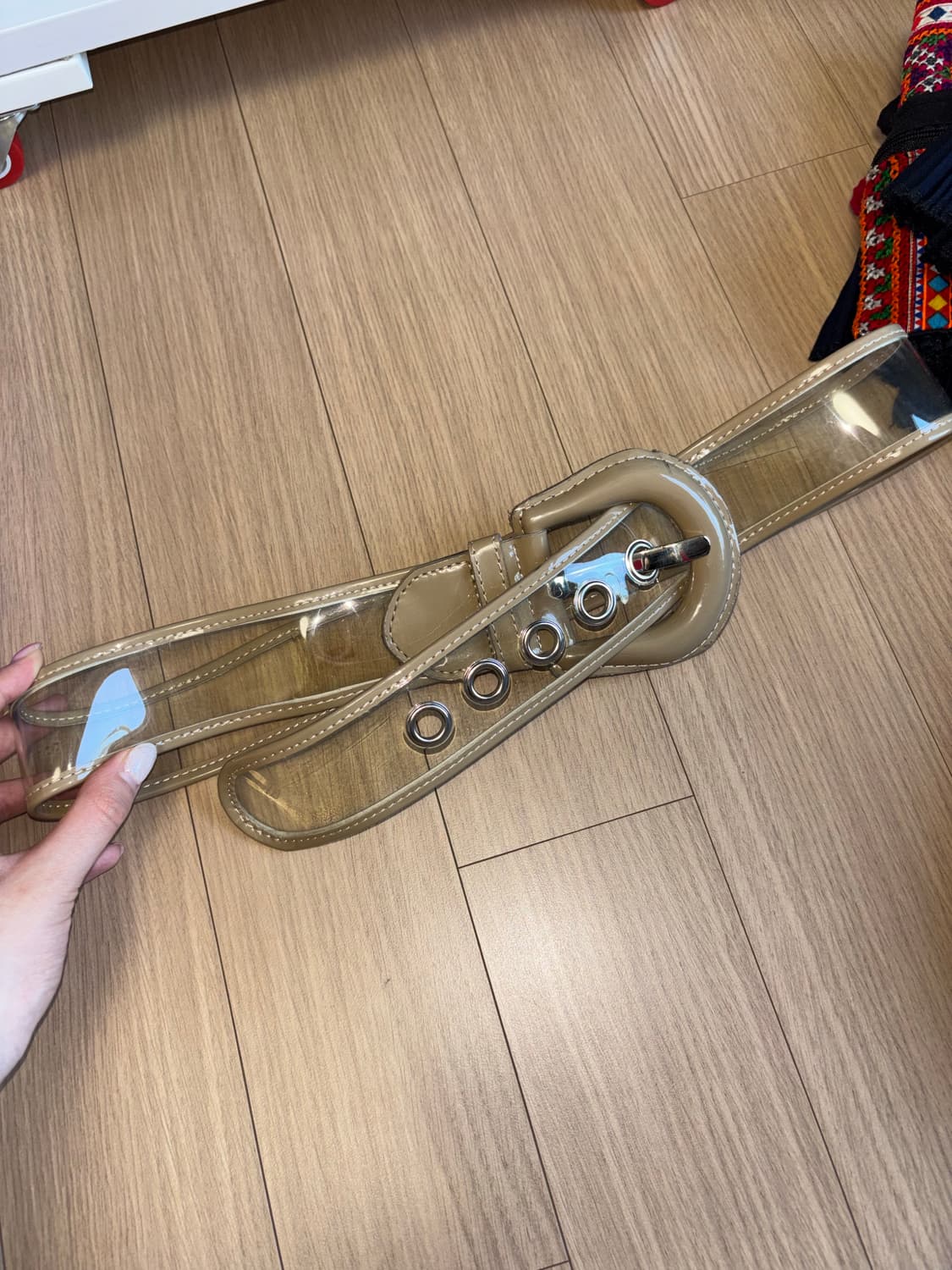 투명 아일렛 포인트 벨트 상품이미지2