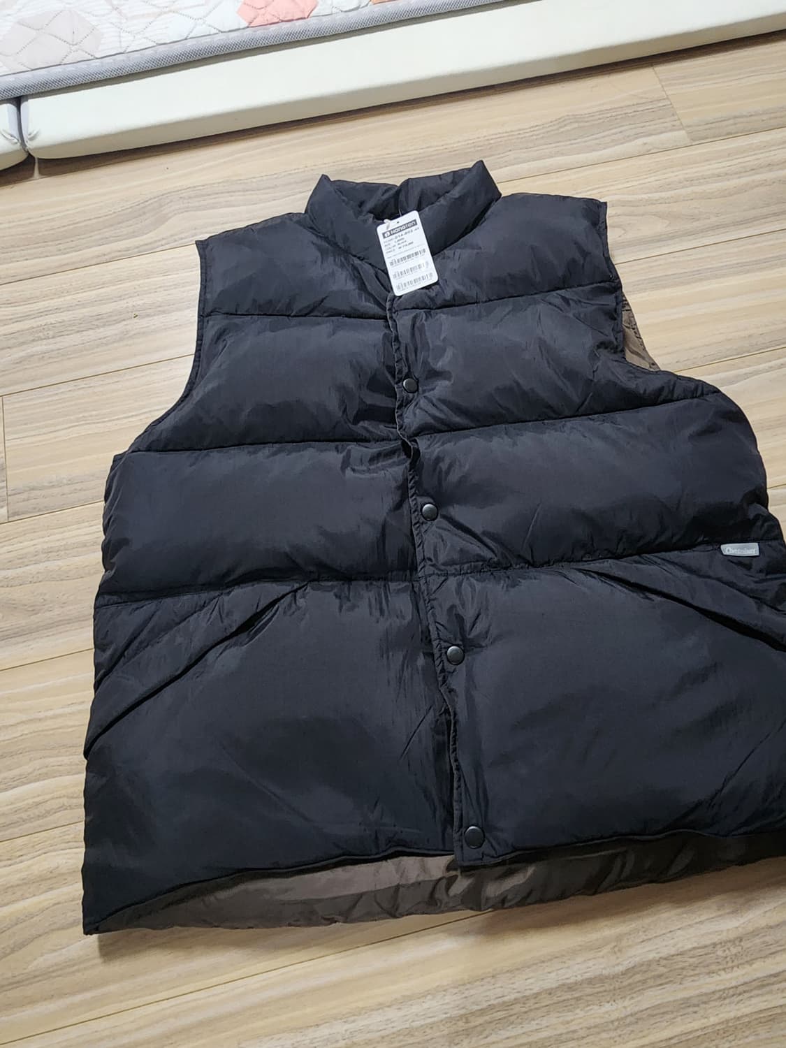 행텐덕다운패딩조끼자켓오리털점퍼L 상품이미지3