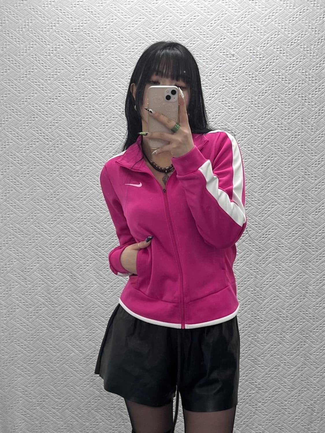 나이키 대장급 Y2K 키치 핫핑크 져지 집업 M C08846 상품이미지1