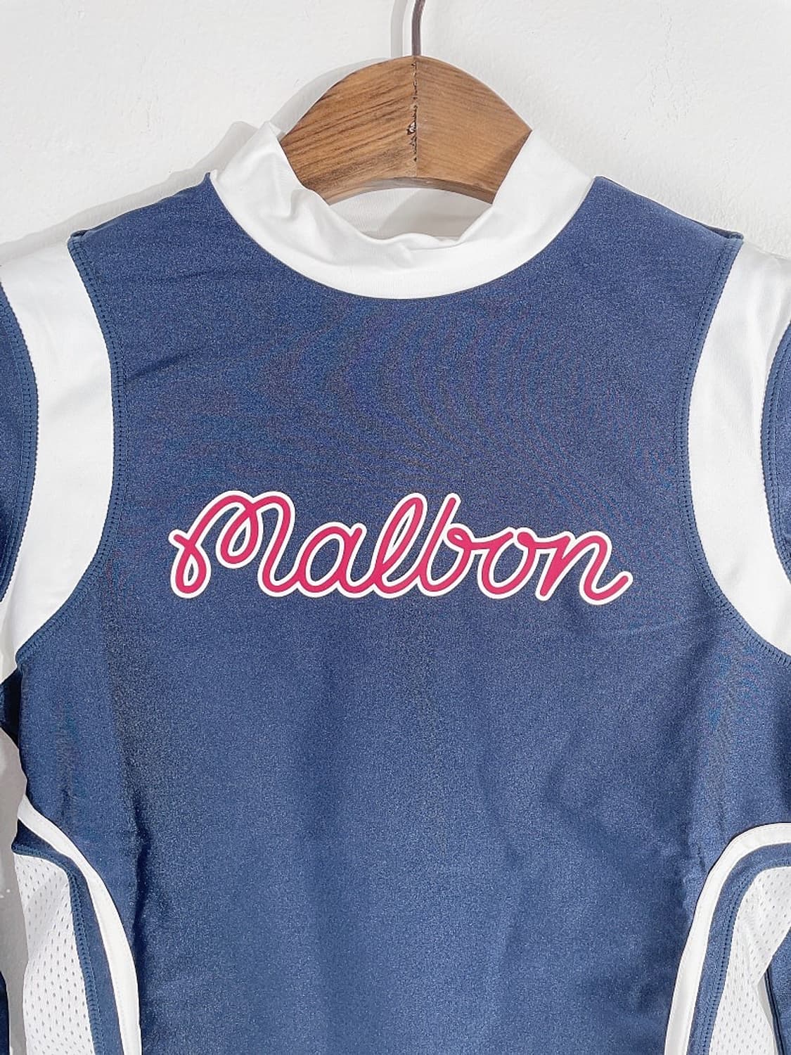 (정품/새상품) 말본 여성 네이비 치어리딩 모크넥 티셔츠 상품이미지3