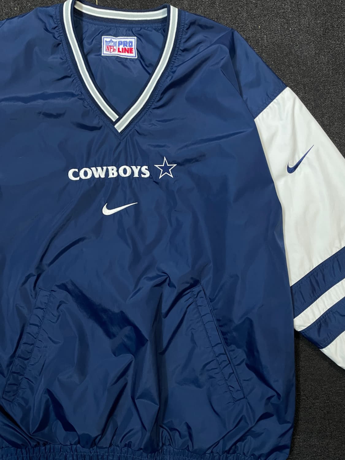 90s 대장급 나이키 x NFL 카우보이스 올드스쿨 웜업 바람막이 XL 상품이미지5