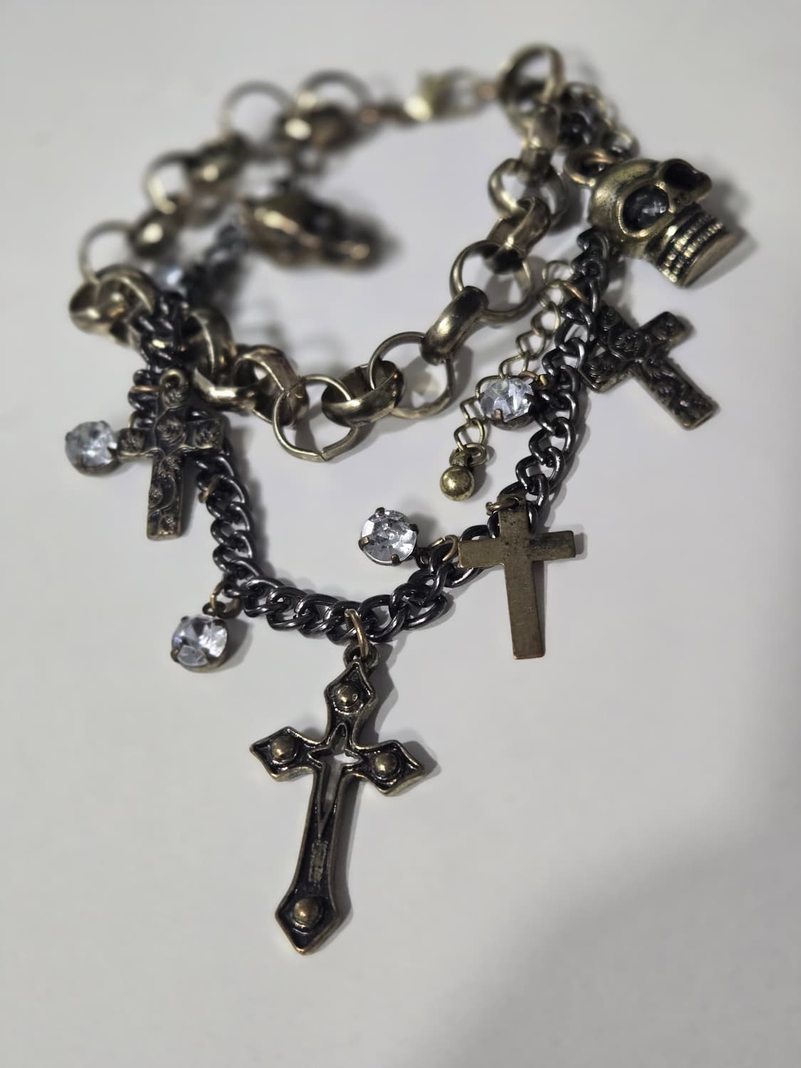 vintage cross funk chain bracelet 상품이미지2