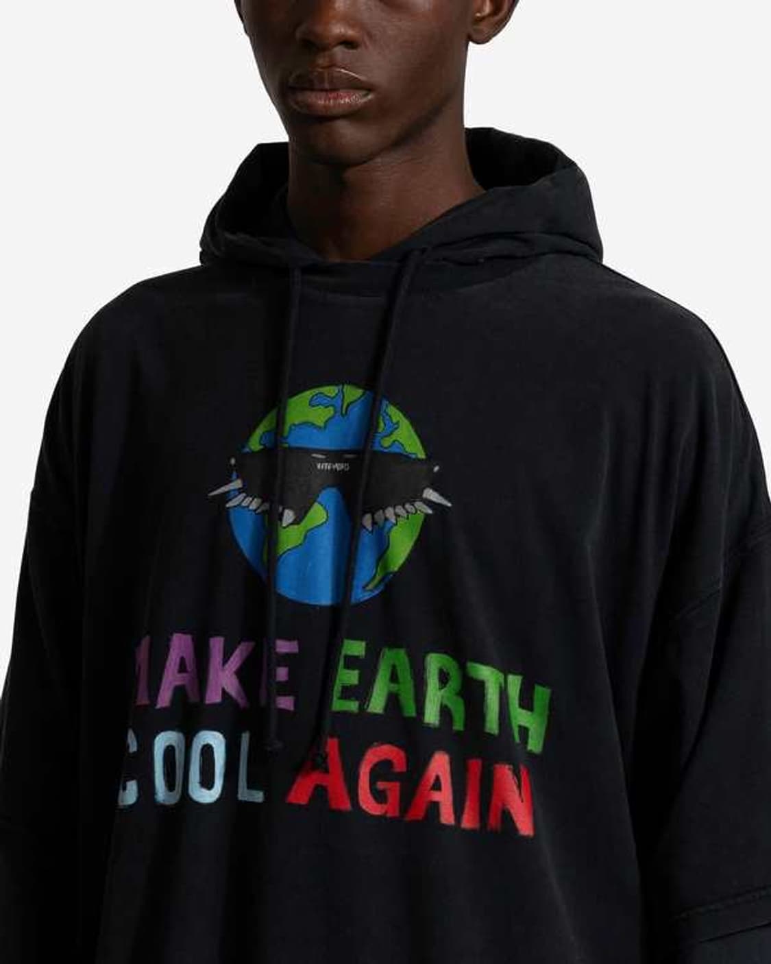 (정품/새상품) 베트멍 유니섹스 블랙 레이어드 후드 롱슬리브 상품이미지9