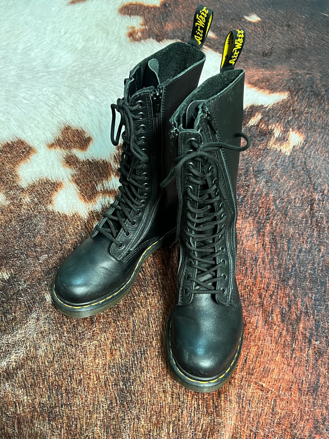 닥터마틴 9733W 14홀 더블 지퍼 롱부츠 블랙 UK4 (230) 상품이미지3