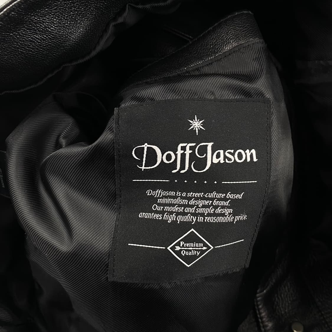 도프제이슨 양가죽 블랙 레더 트러커 자켓 (95) 상품이미지6