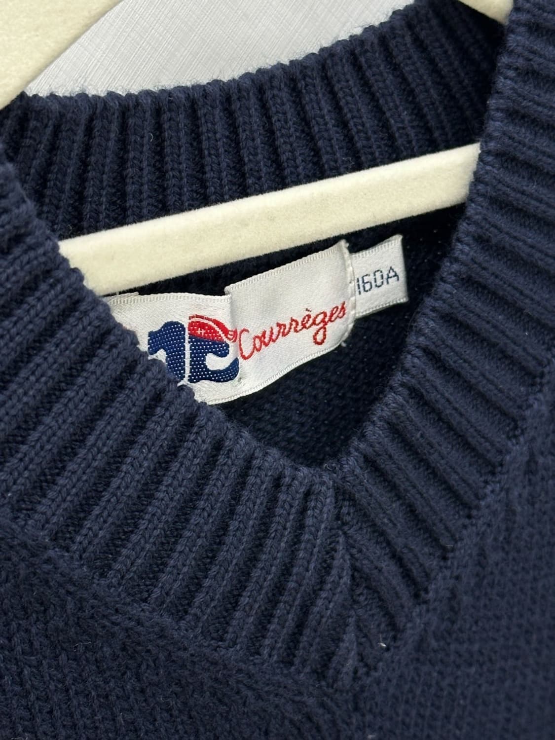 courreges / 꾸레쥬 네이비 니트 베스트  상품이미지4