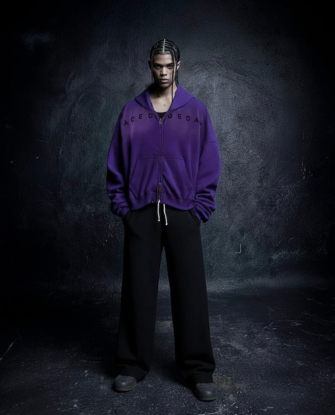 공공육이 레터링 후드 집업 2사이즈 새상품  상품이미지3