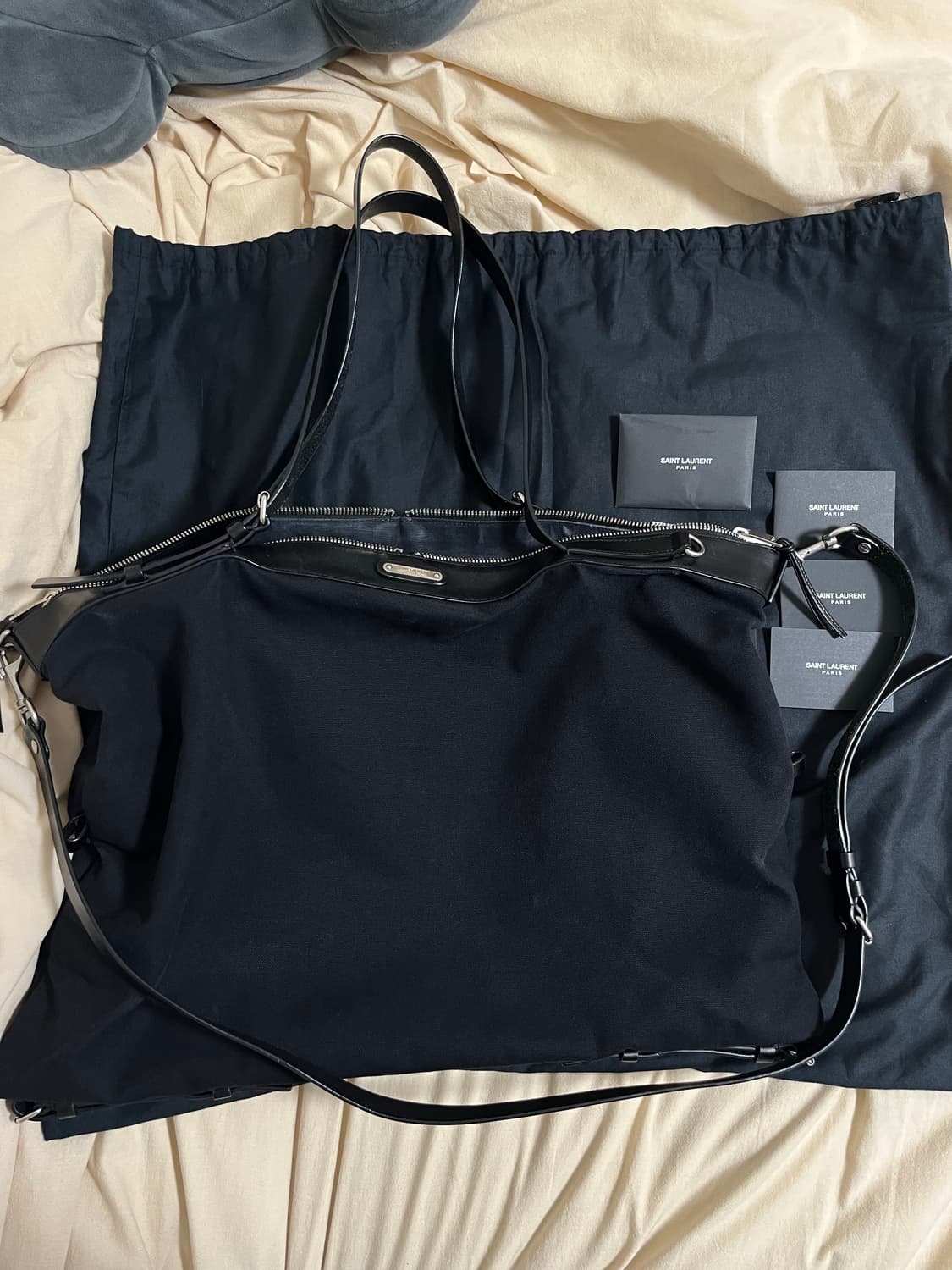 생로랑 파리 ID convertable bag canvas black 상품이미지5