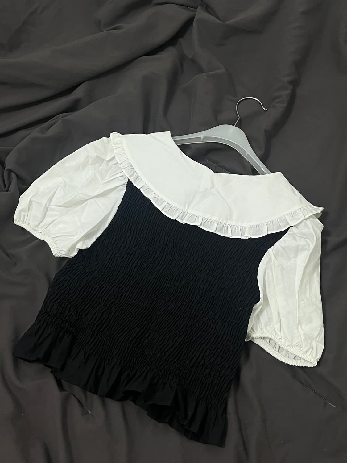 ZARA 빅카라 크롭 블라우스 상품이미지2
