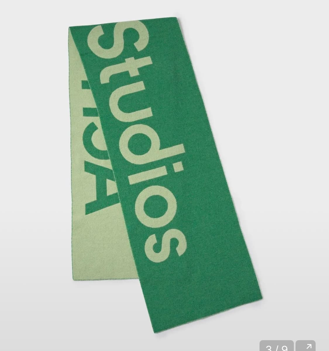 아크네스튜디오 자카드 머플러 그린 상품이미지1