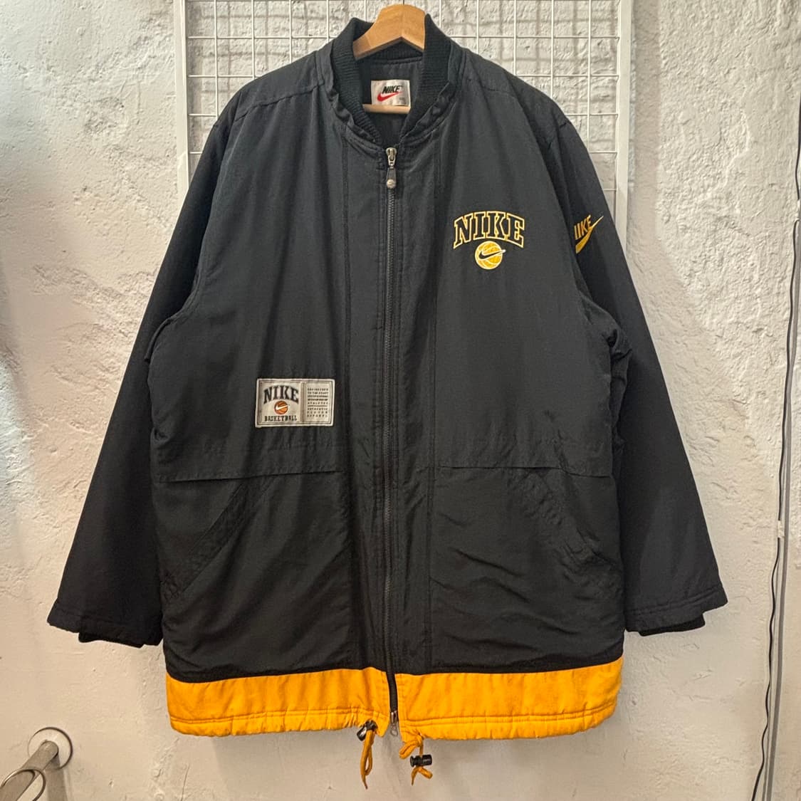 90s 나이키 올드스쿨 베스킷볼 빅 로고 돕바 자켓 L 상품이미지1