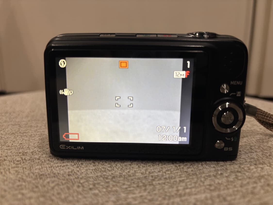 카시오 CASIO EXILIM Z1200 빈티지 카메라 디카 블랙 상품이미지6