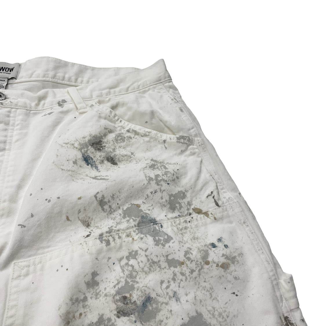 바우와우 페인터 쇼츠 화이트 L 상품이미지5