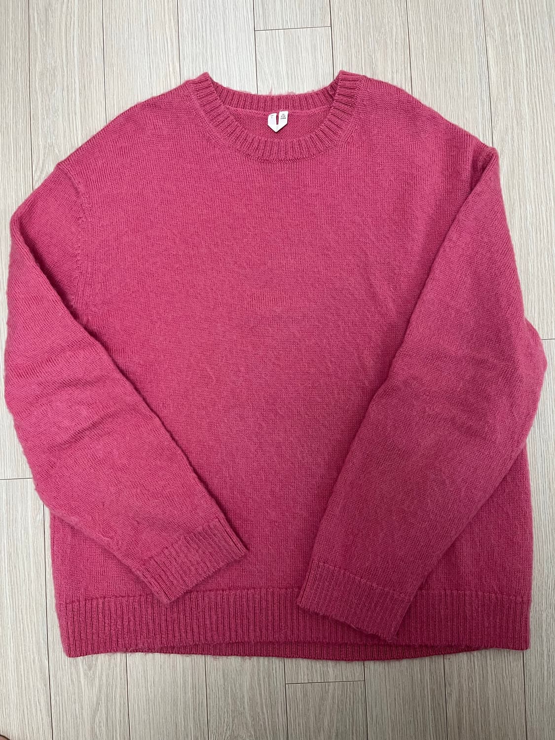 [L]아르켓 핑크색 니트 스웨터 상품이미지1