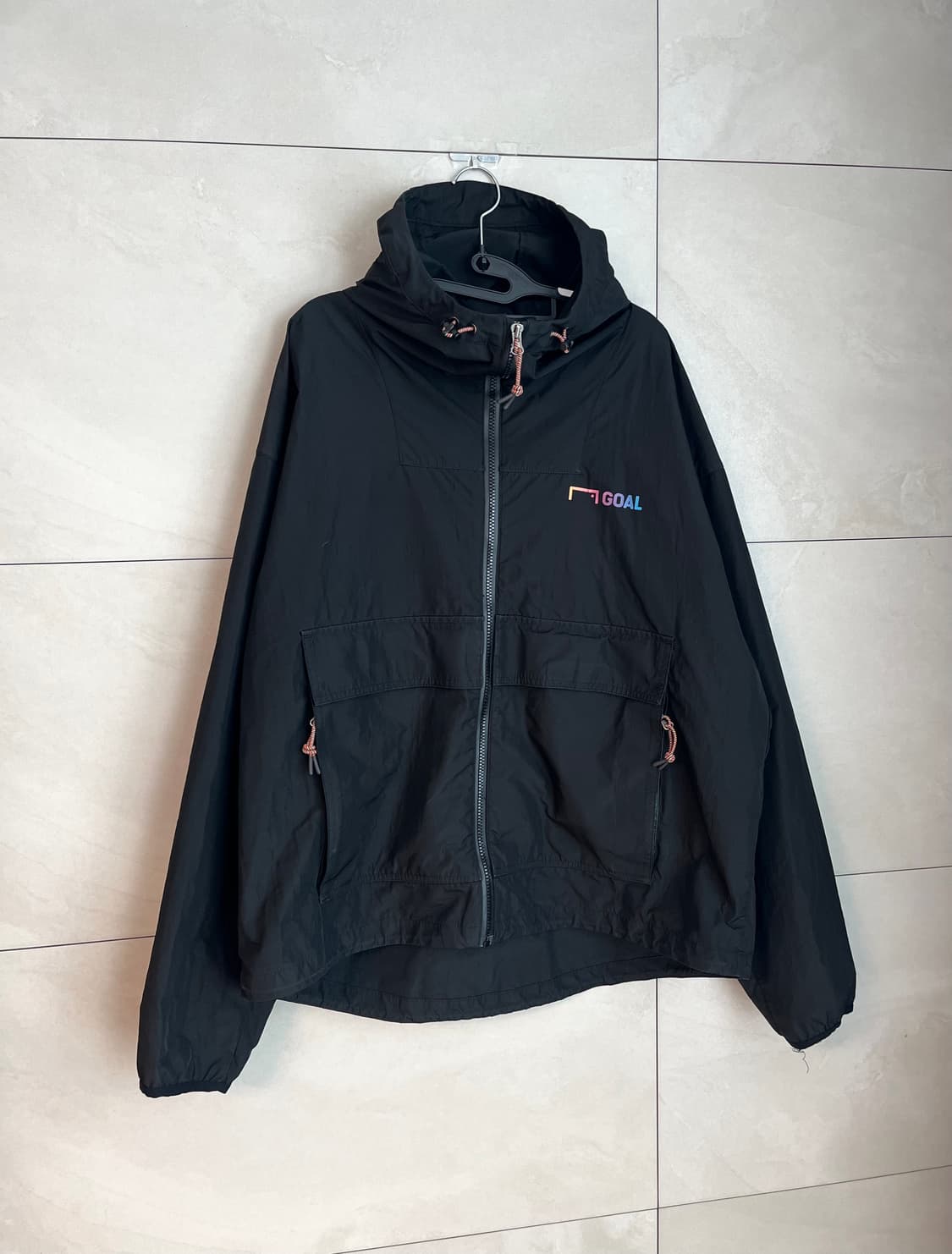 GOAL 골 스튜디오 블랙 후드 바람막이 [XL] 상품이미지2